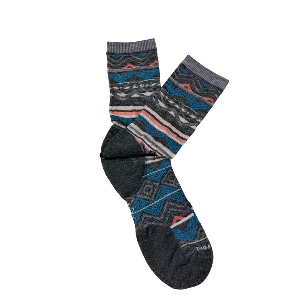 Smartwool Womens L Merino Wool Socks Ripple Creek Cozy Cabin Crew Cushion LOT 3
